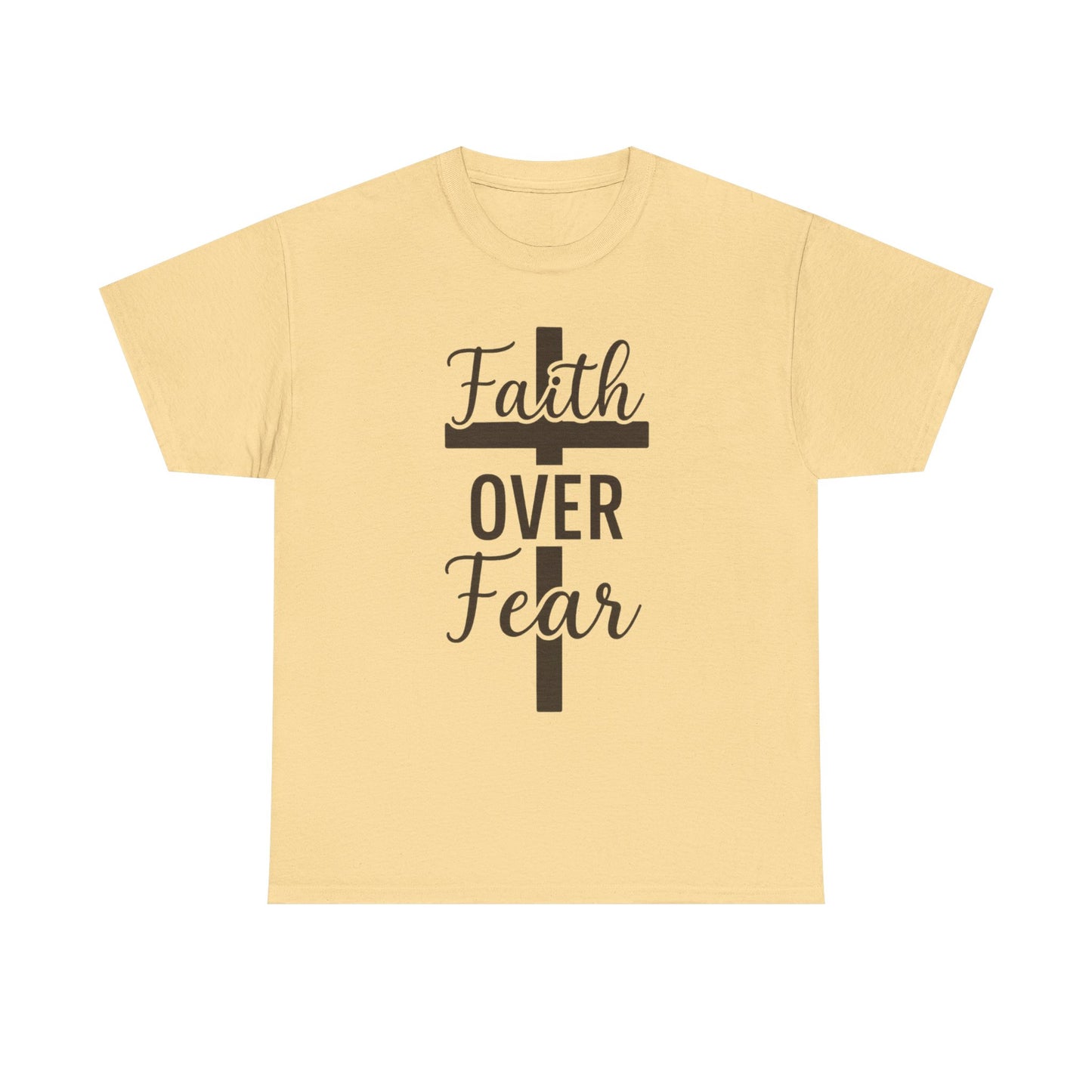 Striped Cross Faith T-Shirt Christian inspirational Tee