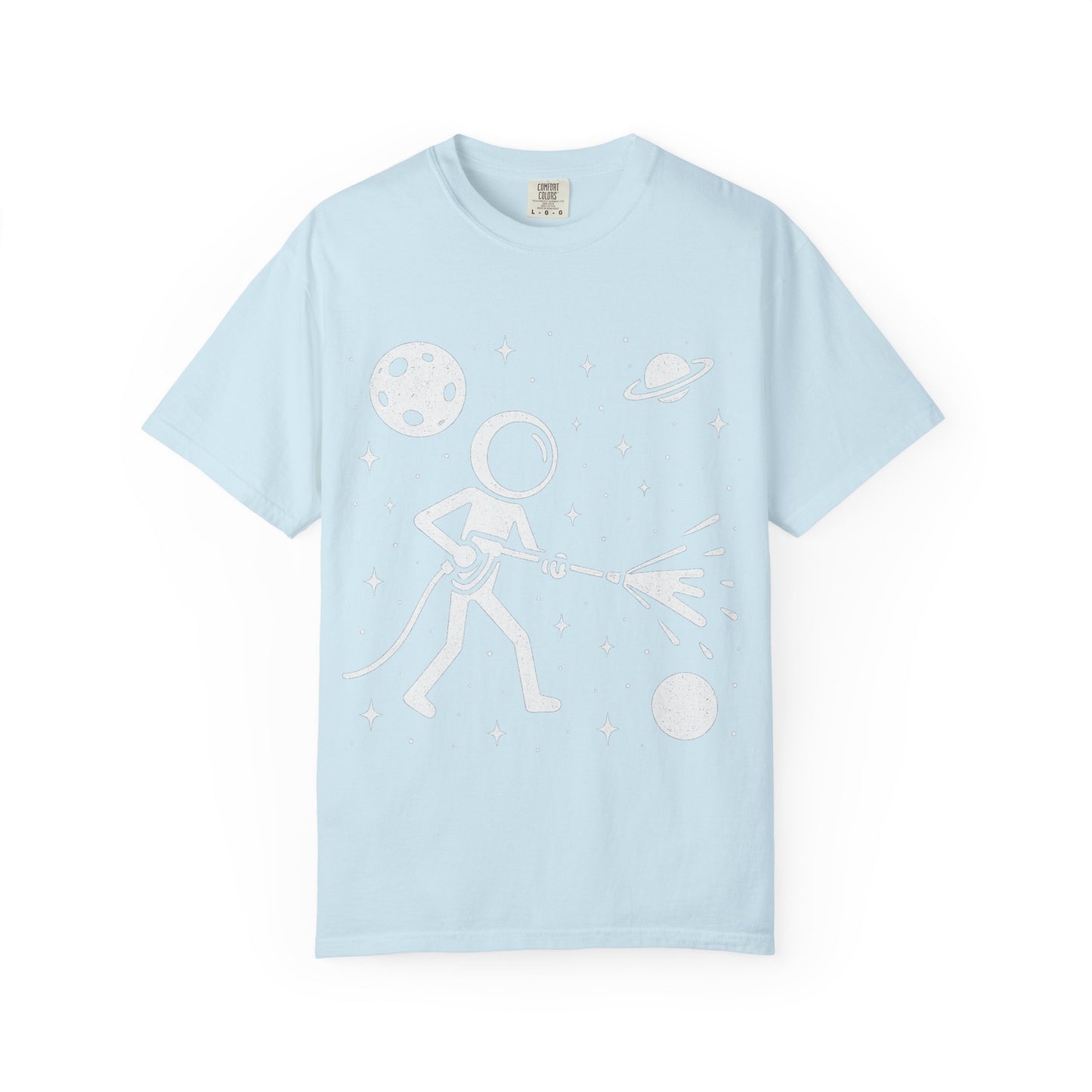 Pressure Washing in Space Graphic Tee – Perfect for Power Wash Owners