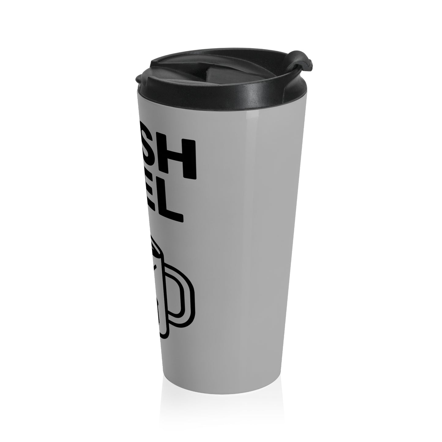 Stainless Steel Travel Mug with 'Wash Fuel' Design | Perfect for Coffee Lovers, Gifts for Her, Road Trips, Eco-Friendly Travel, Daily Use