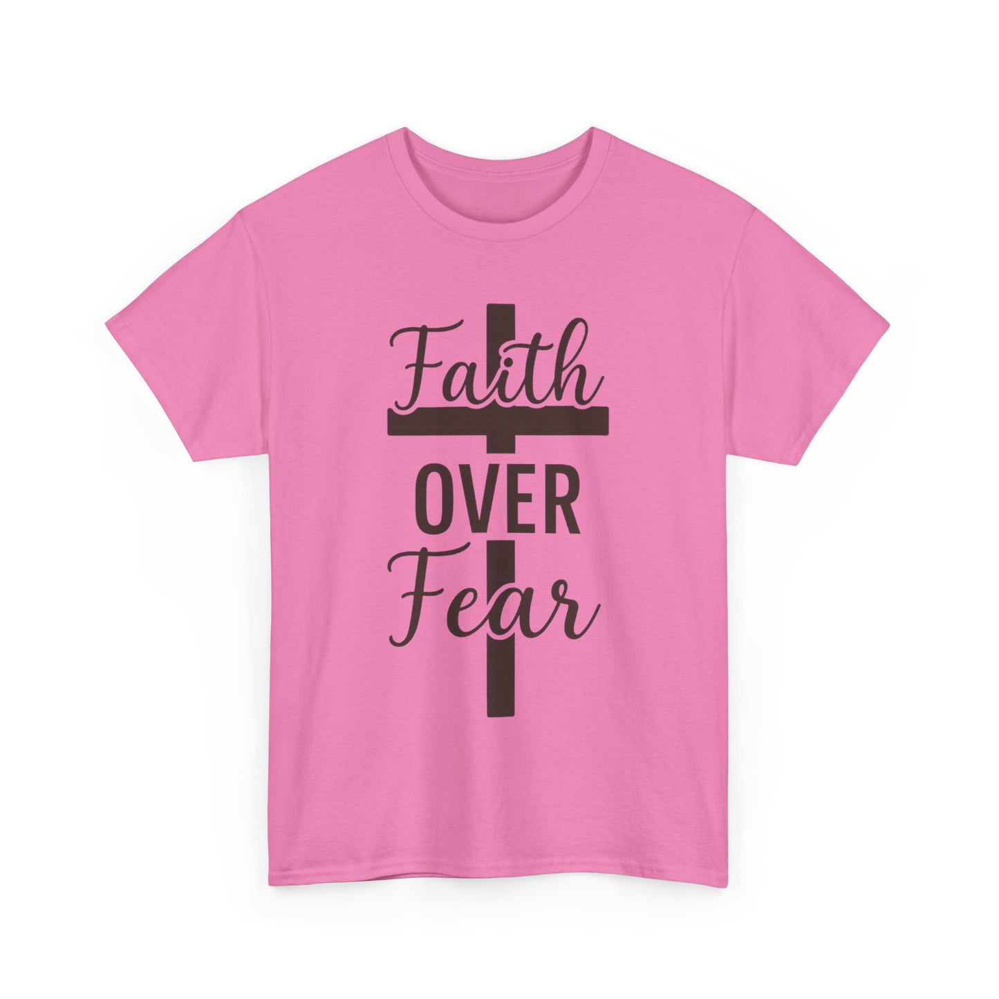 Striped Cross Faith T-Shirt Christian inspirational Tee