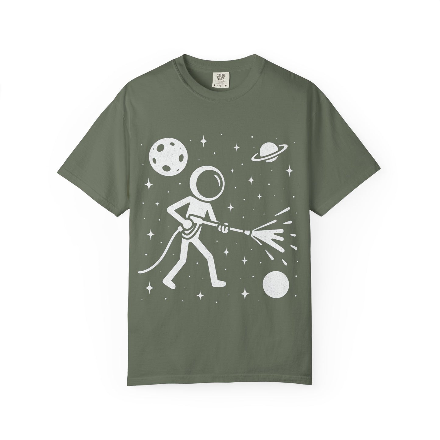 Pressure Washing in Space Graphic Tee – Perfect for Power Wash Owners