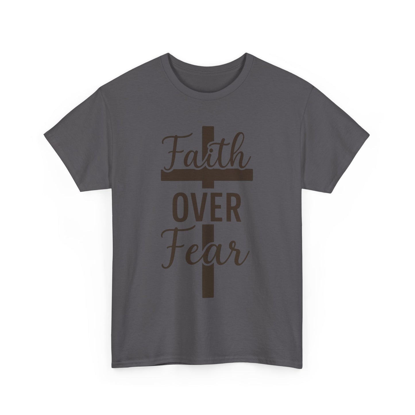 Striped Cross Faith T-Shirt Christian inspirational Tee