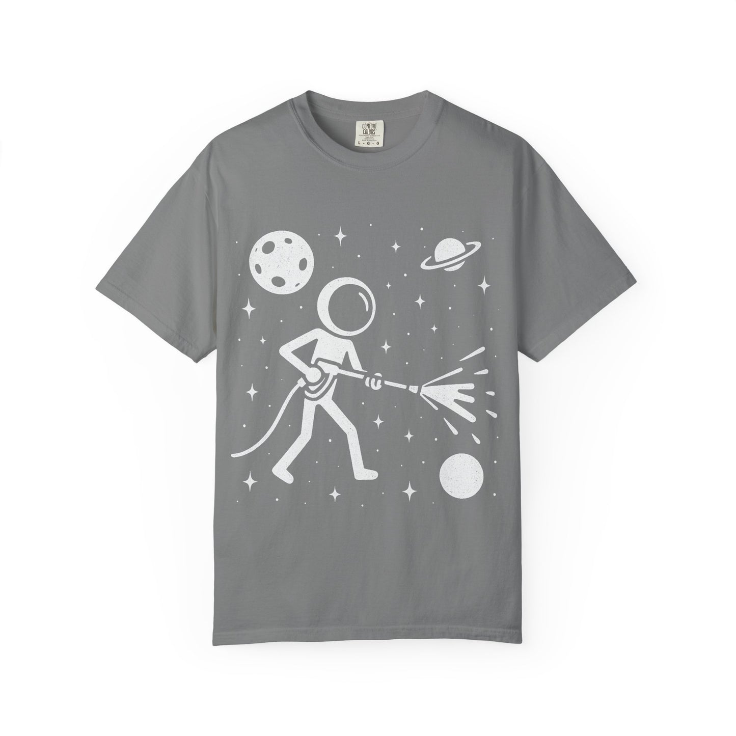 Pressure Washing in Space Graphic Tee – Perfect for Power Wash Owners