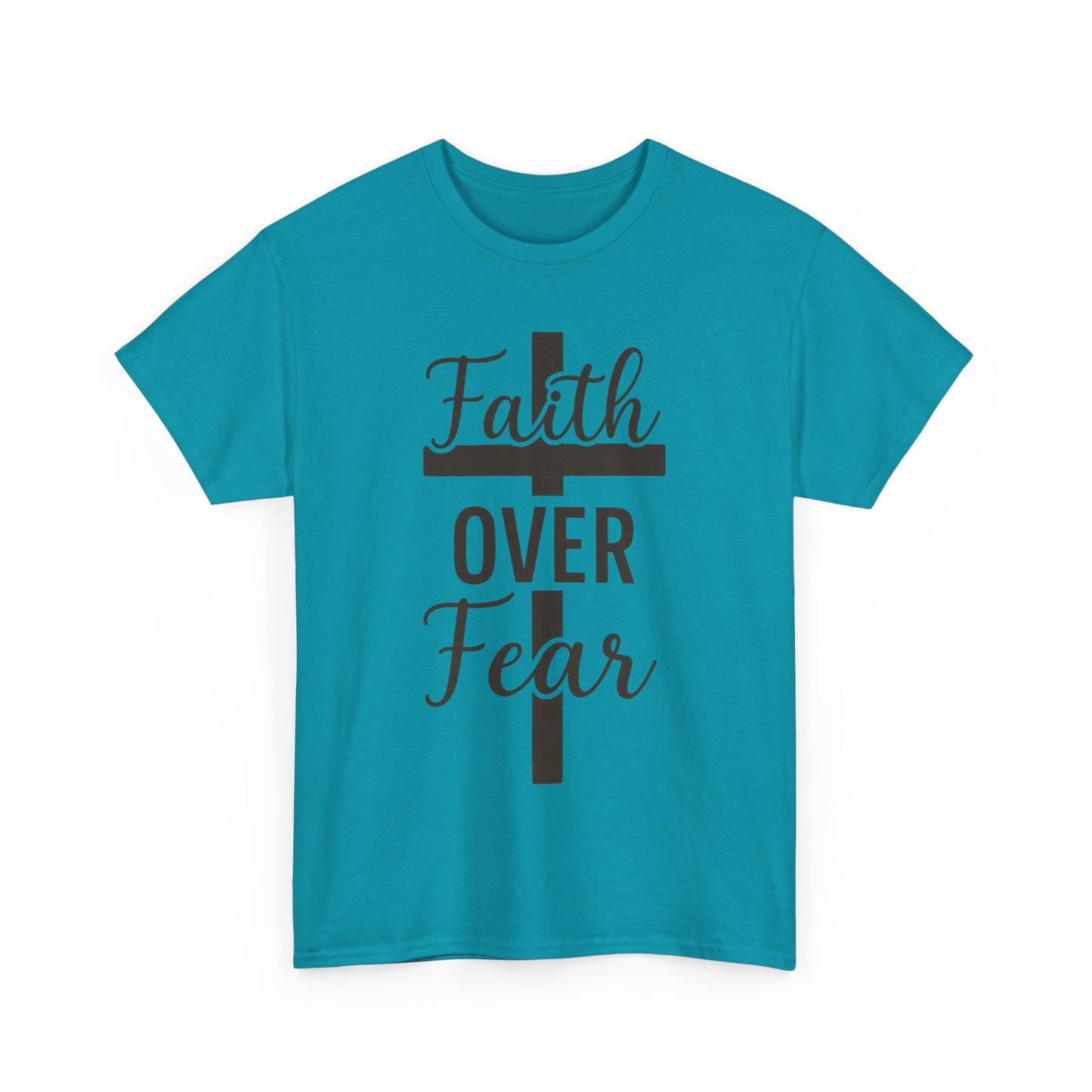 Striped Cross Faith T-Shirt Christian inspirational Tee