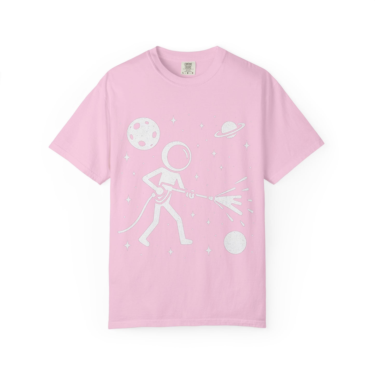 Pressure Washing in Space Graphic Tee – Perfect for Power Wash Owners
