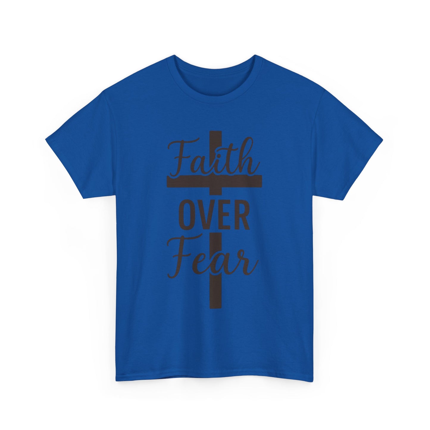 Striped Cross Faith T-Shirt Christian inspirational Tee