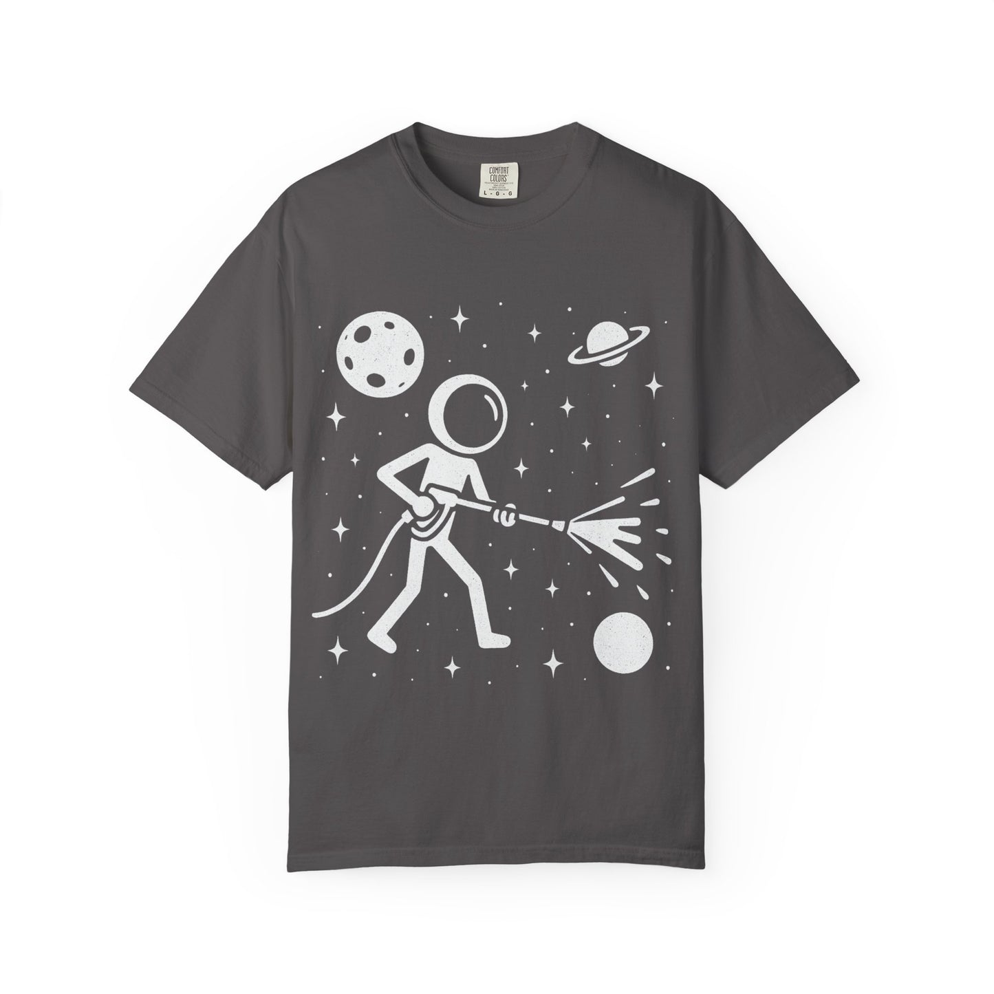Pressure Washing in Space Graphic Tee – Perfect for Power Wash Owners