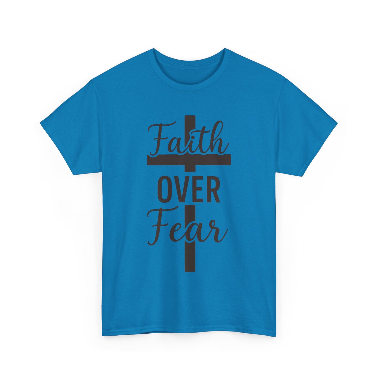 Striped Cross Faith T-Shirt Christian inspirational Tee