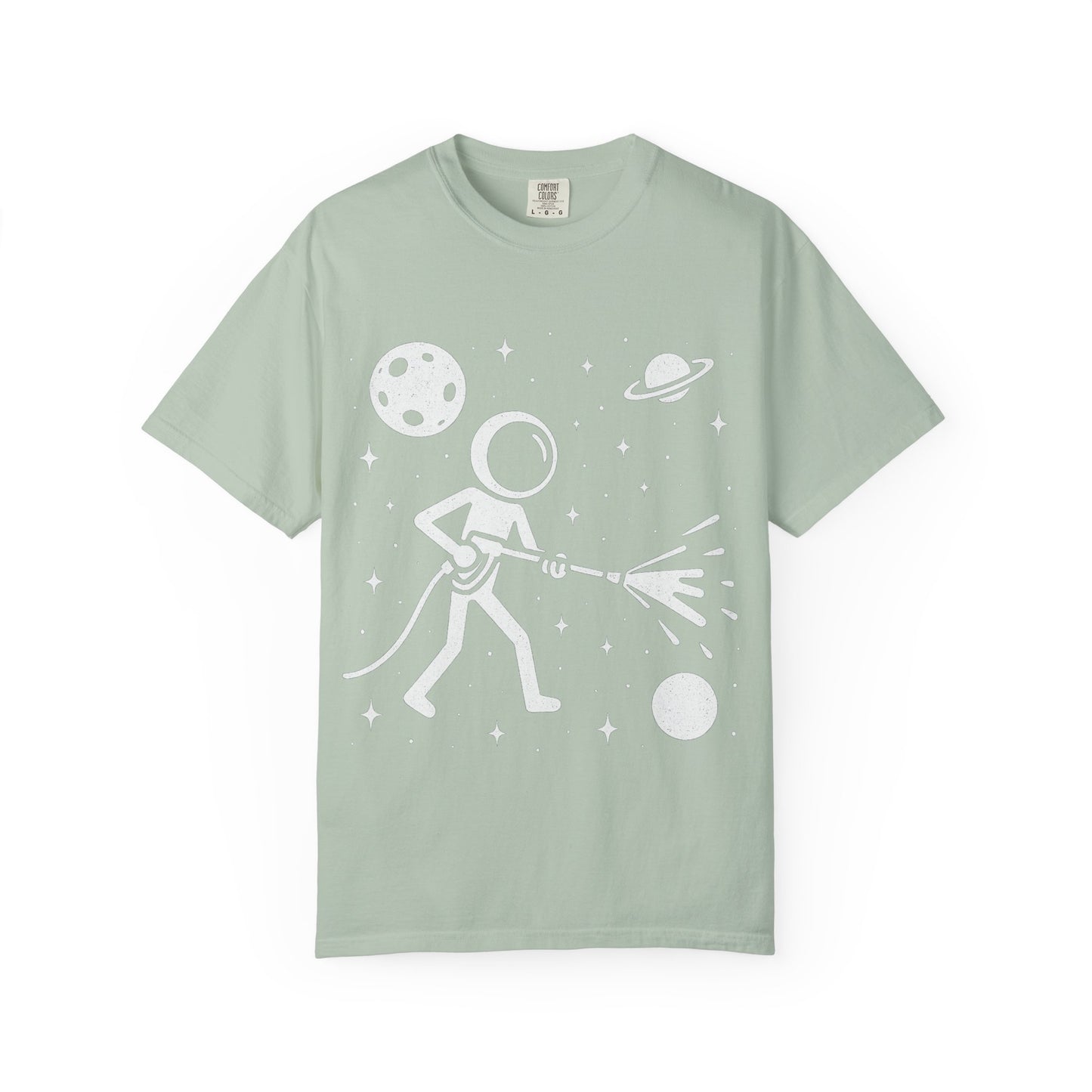 Pressure Washing in Space Graphic Tee – Perfect for Power Wash Owners