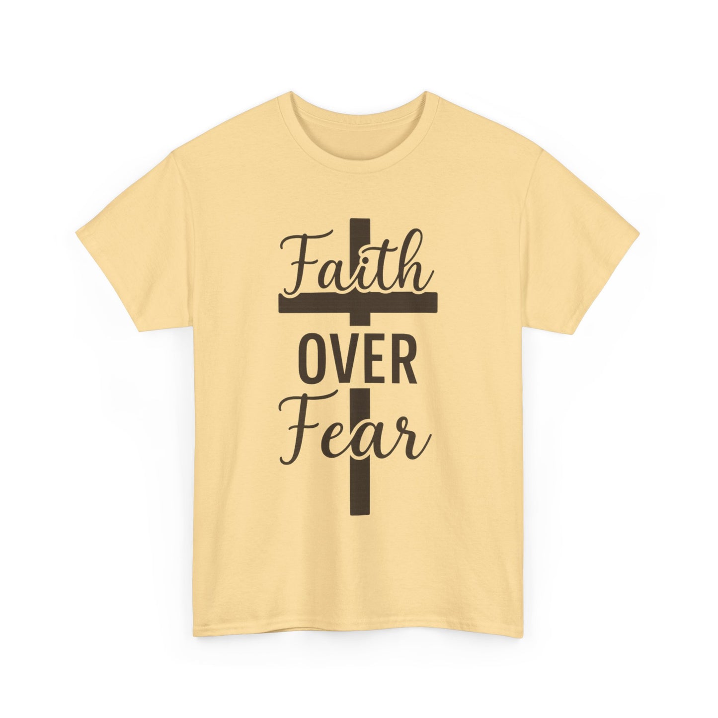 Striped Cross Faith T-Shirt Christian inspirational Tee