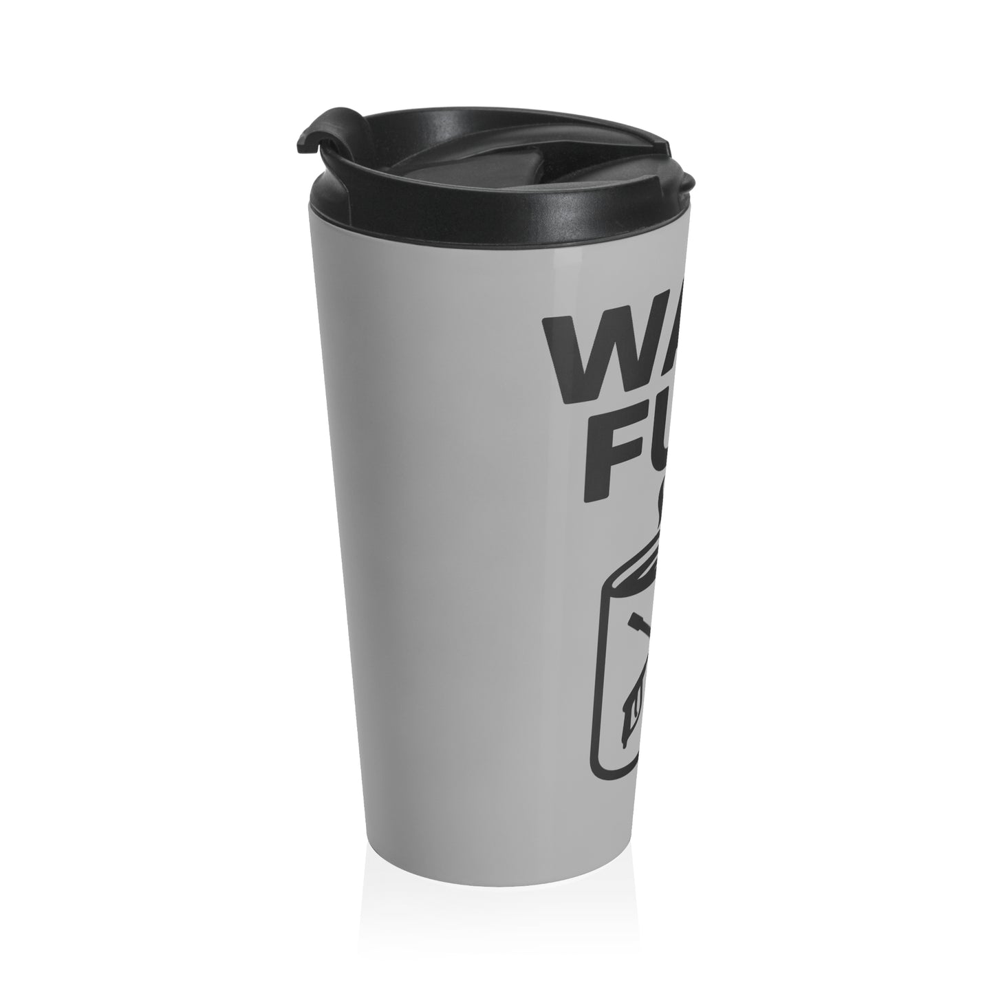 Stainless Steel Travel Mug with 'Wash Fuel' Design | Perfect for Coffee Lovers, Gifts for Her, Road Trips, Eco-Friendly Travel, Daily Use