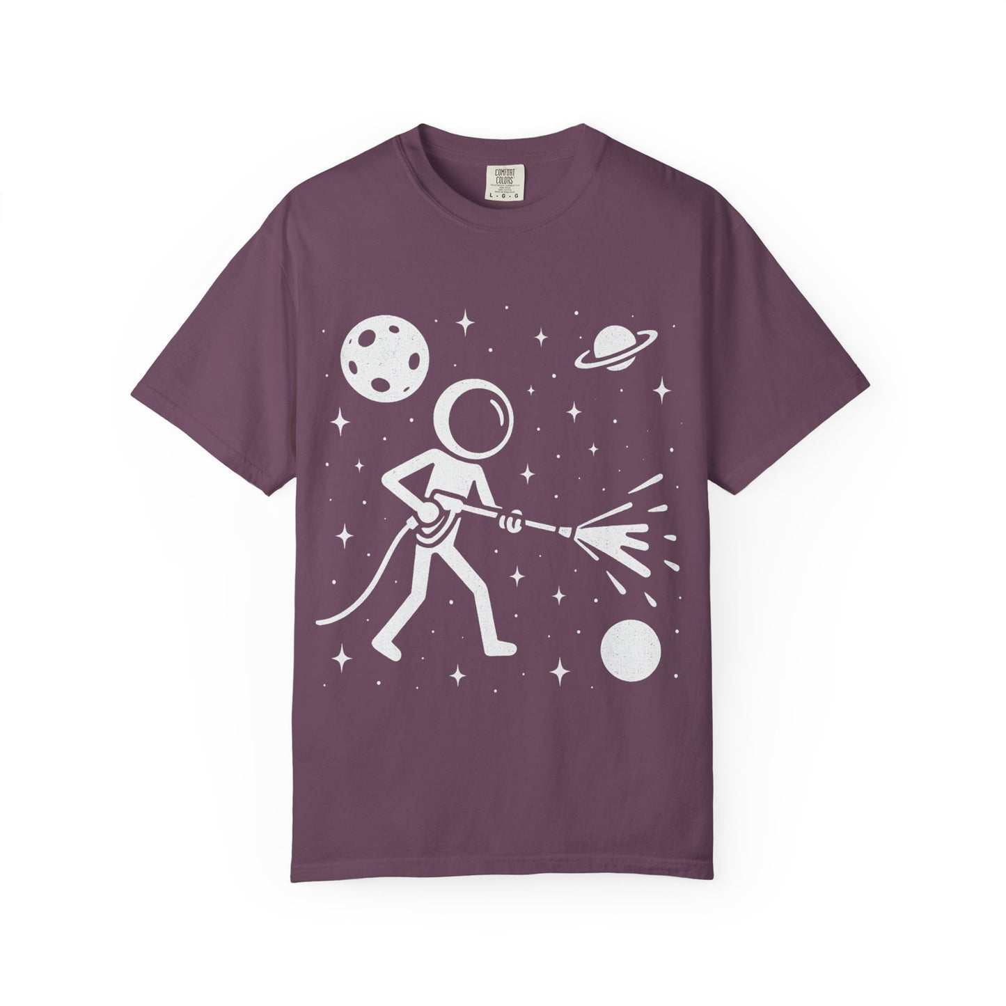 Pressure Washing in Space Graphic Tee – Perfect for Power Wash Owners