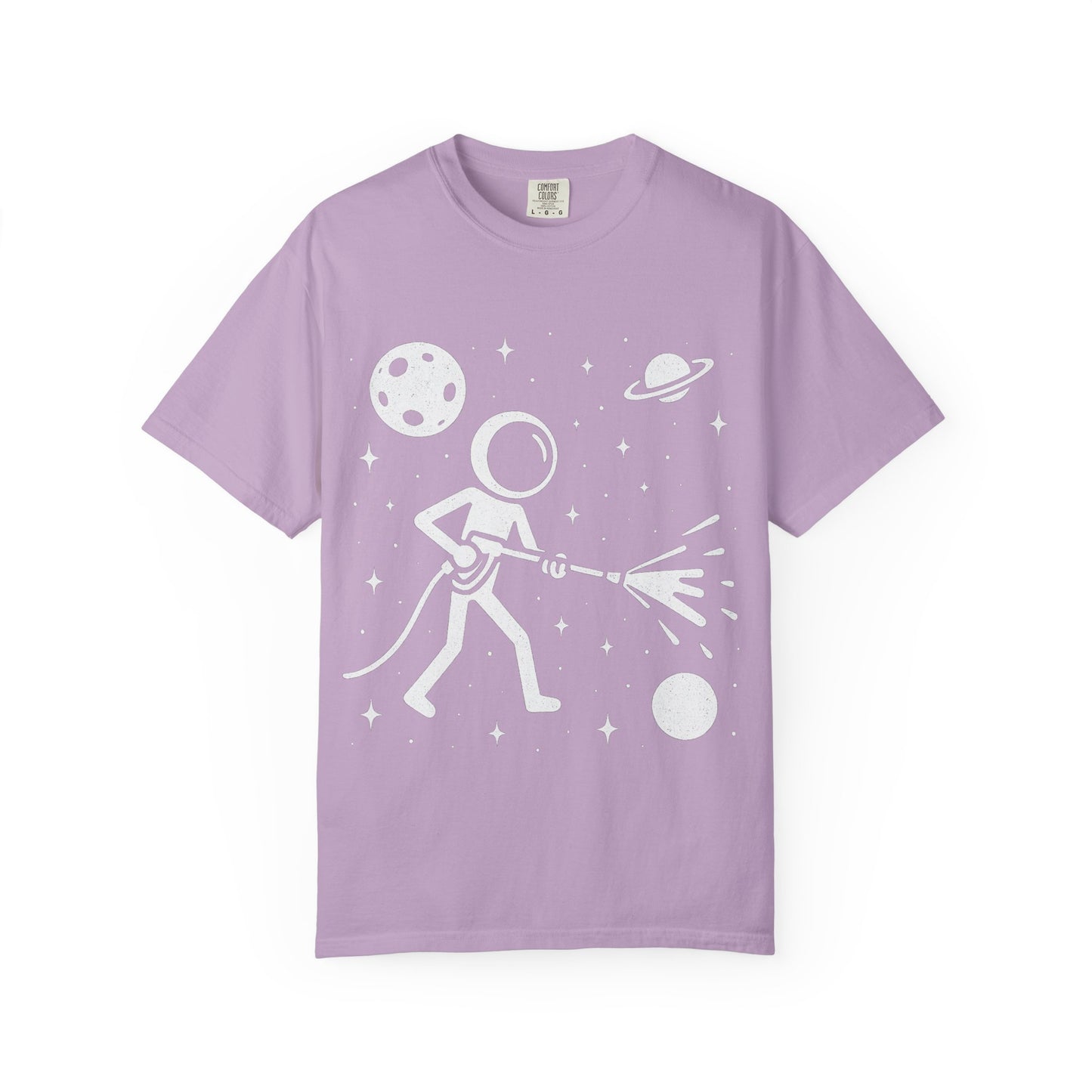 Pressure Washing in Space Graphic Tee – Perfect for Power Wash Owners