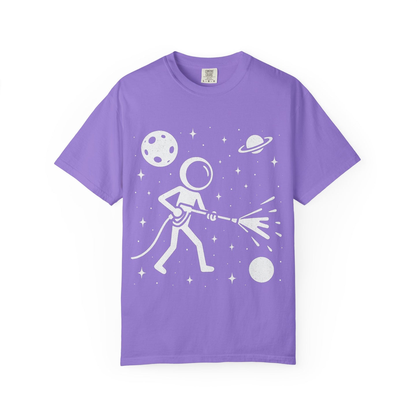 Pressure Washing in Space Graphic Tee – Perfect for Power Wash Owners