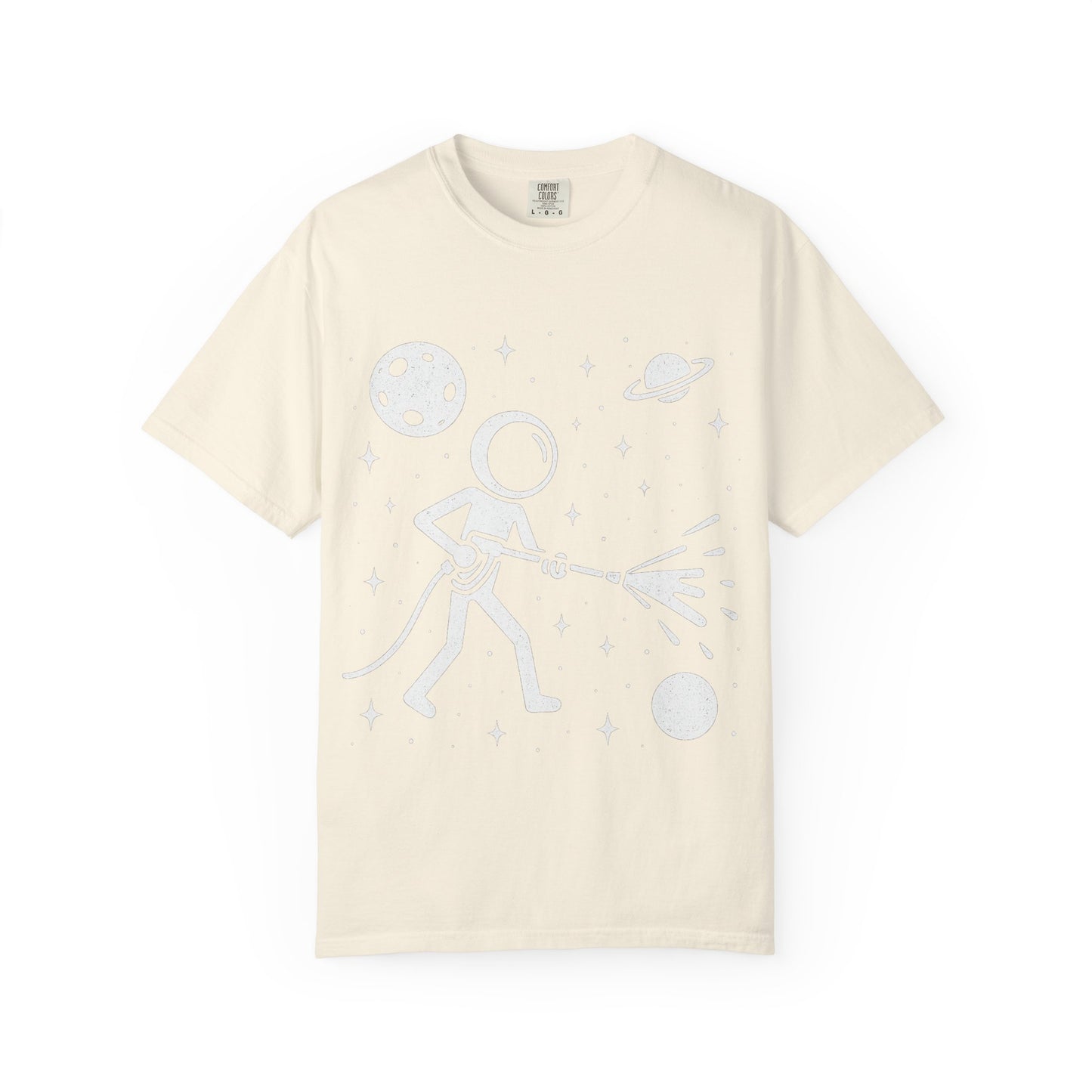 Pressure Washing in Space Graphic Tee – Perfect for Power Wash Owners