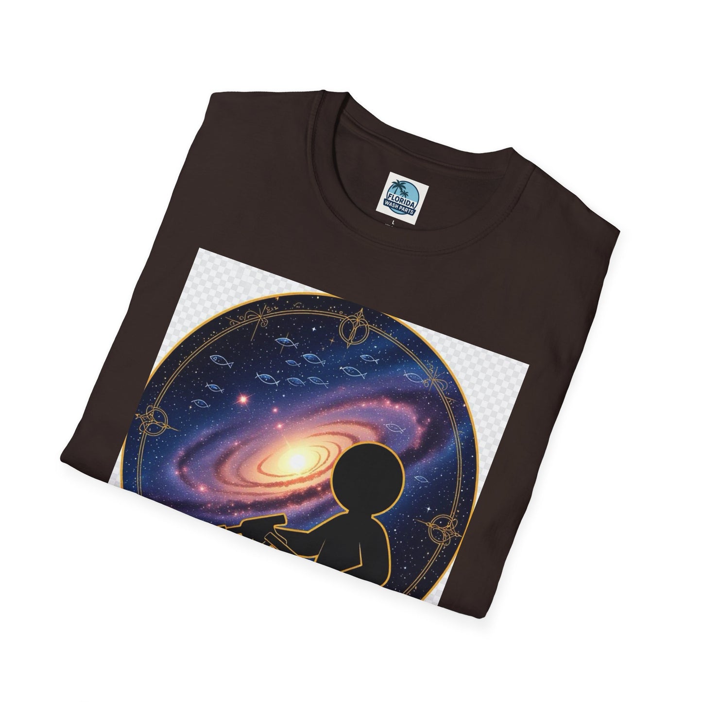 Cosmic Dreamer T-Shirt - Unisex Softstyle Tee, Graphic Tee, Space Lover Gift, Geeky Fashion, Casual Everyday Wear