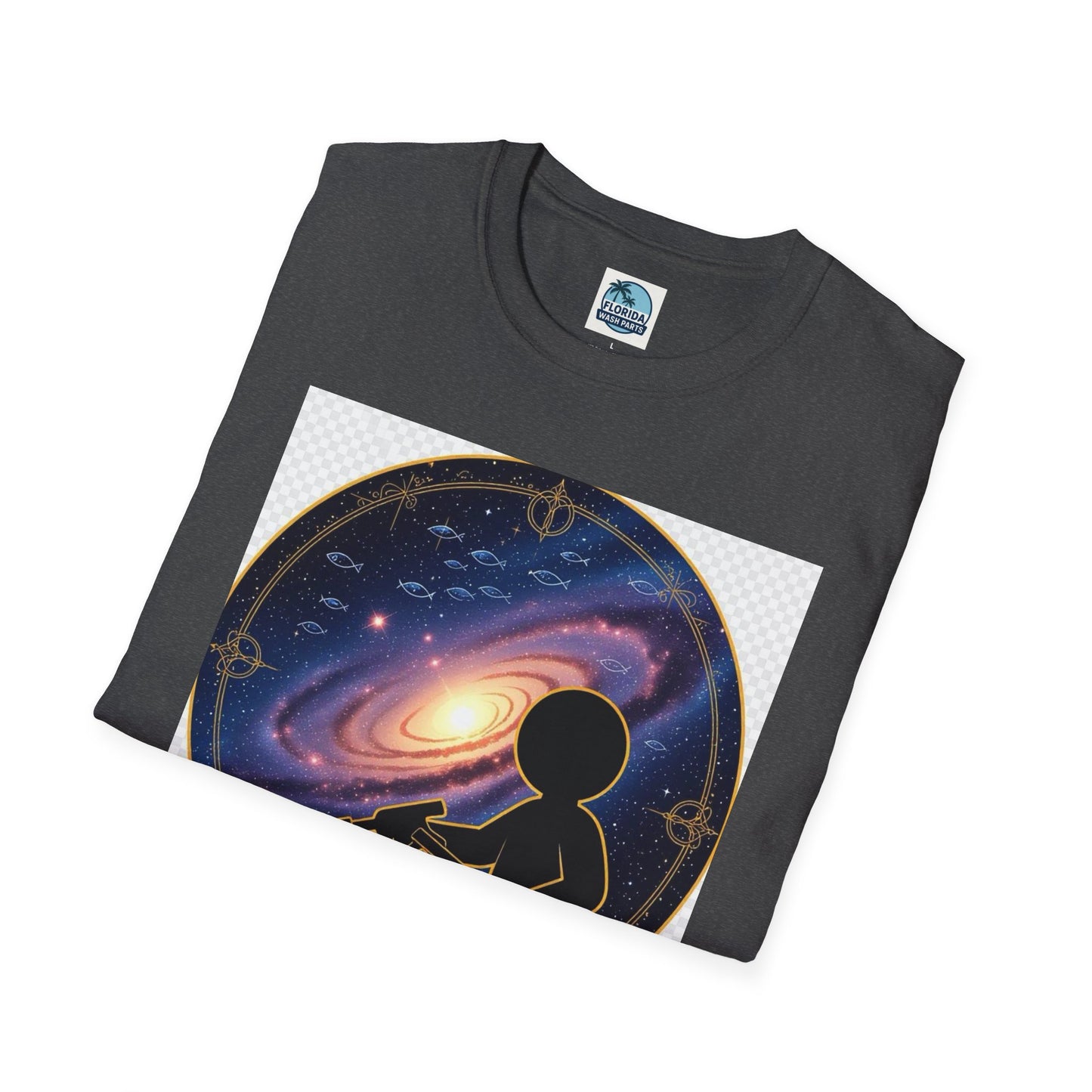 Cosmic Dreamer T-Shirt - Unisex Softstyle Tee, Graphic Tee, Space Lover Gift, Geeky Fashion, Casual Everyday Wear
