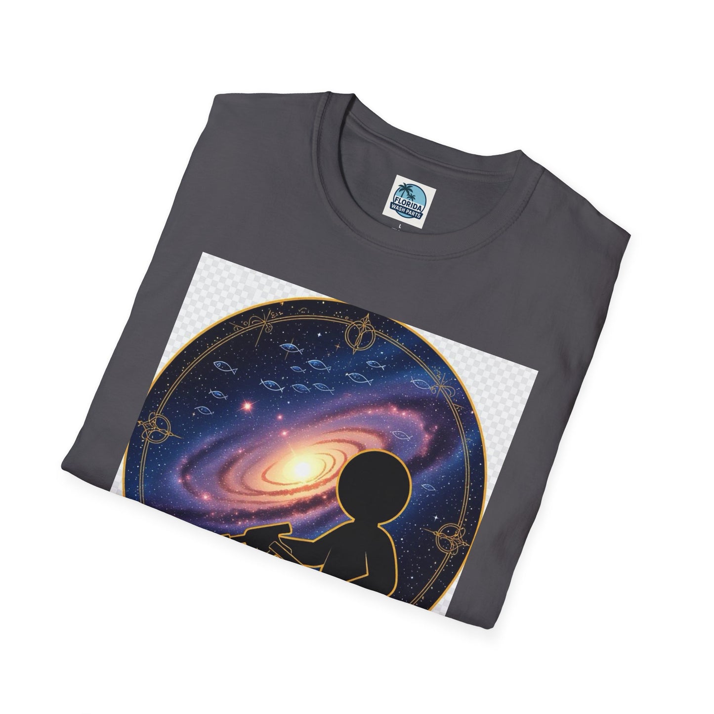 Cosmic Dreamer T-Shirt - Unisex Softstyle Tee, Graphic Tee, Space Lover Gift, Geeky Fashion, Casual Everyday Wear