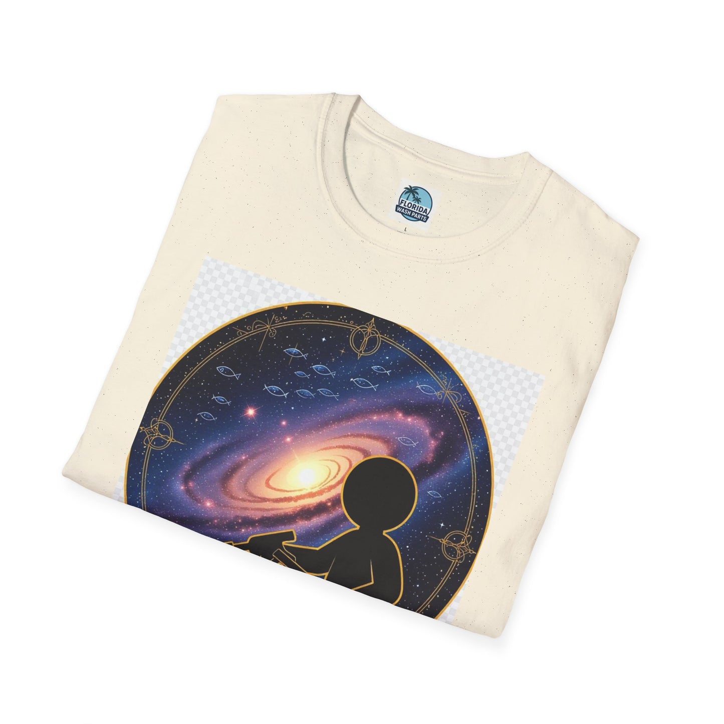 Cosmic Dreamer T-Shirt - Unisex Softstyle Tee, Graphic Tee, Space Lover Gift, Geeky Fashion, Casual Everyday Wear