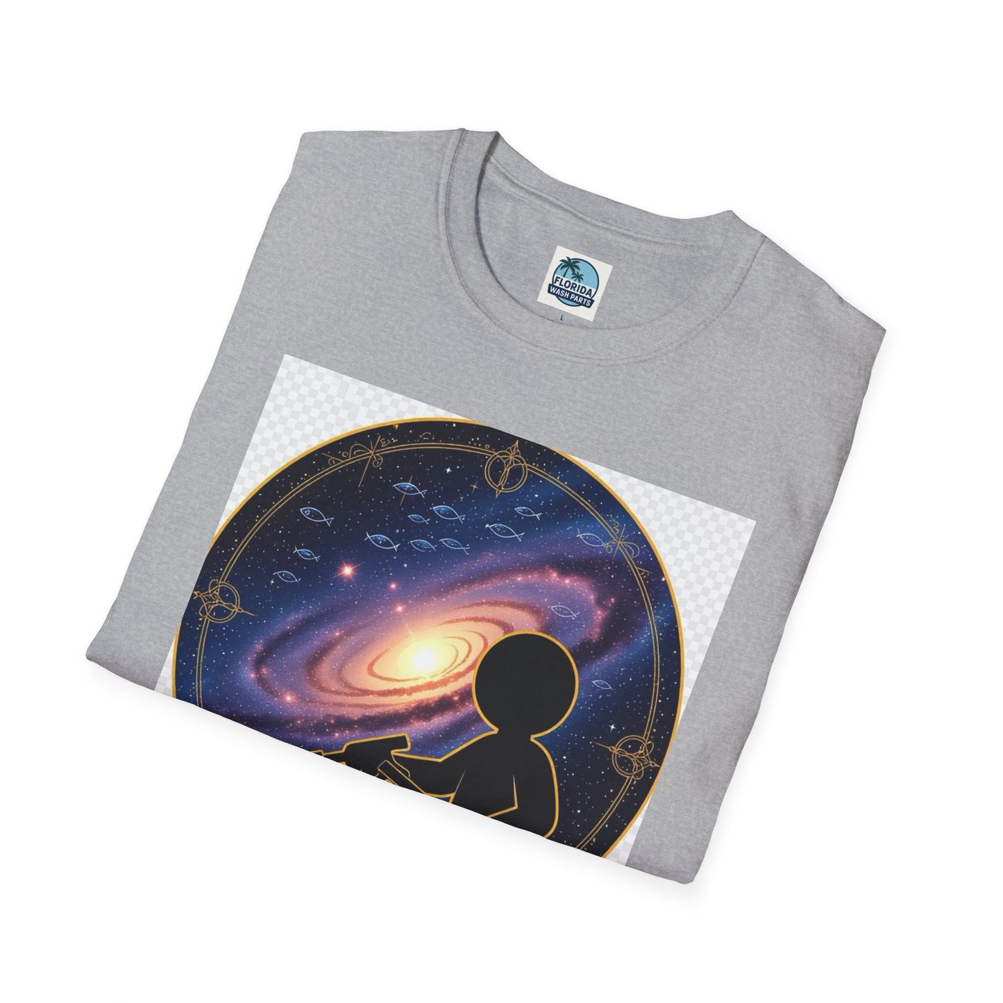 Cosmic Dreamer T-Shirt - Unisex Softstyle Tee, Graphic Tee, Space Lover Gift, Geeky Fashion, Casual Everyday Wear