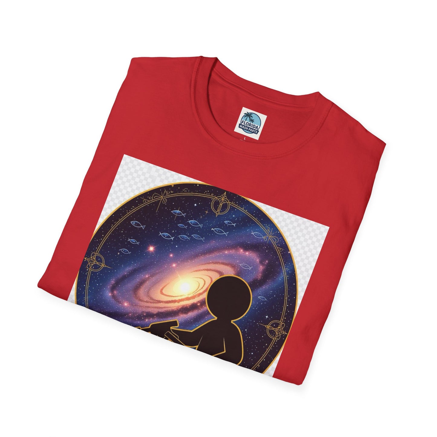 Cosmic Dreamer T-Shirt - Unisex Softstyle Tee, Graphic Tee, Space Lover Gift, Geeky Fashion, Casual Everyday Wear