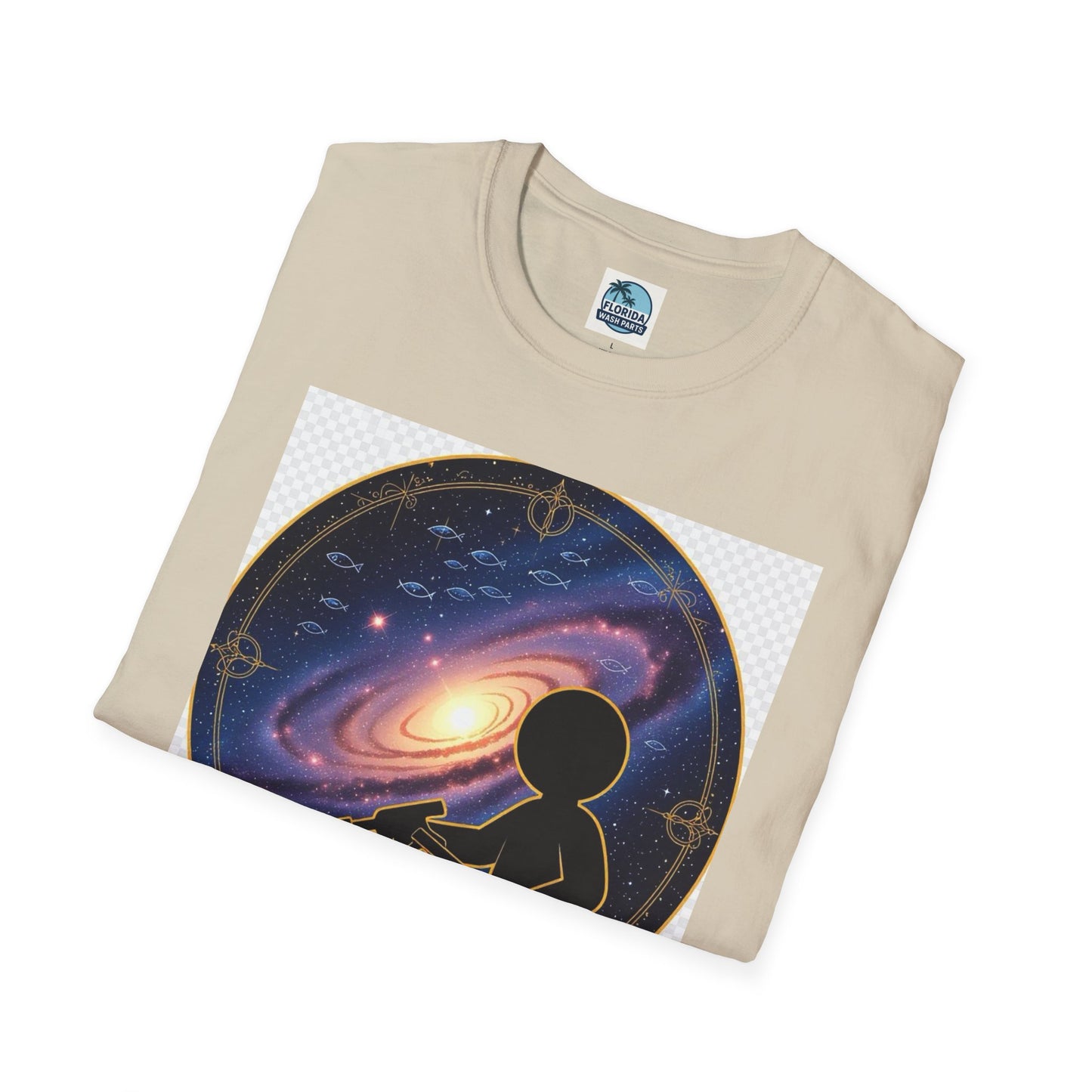 Cosmic Dreamer T-Shirt - Unisex Softstyle Tee, Graphic Tee, Space Lover Gift, Geeky Fashion, Casual Everyday Wear