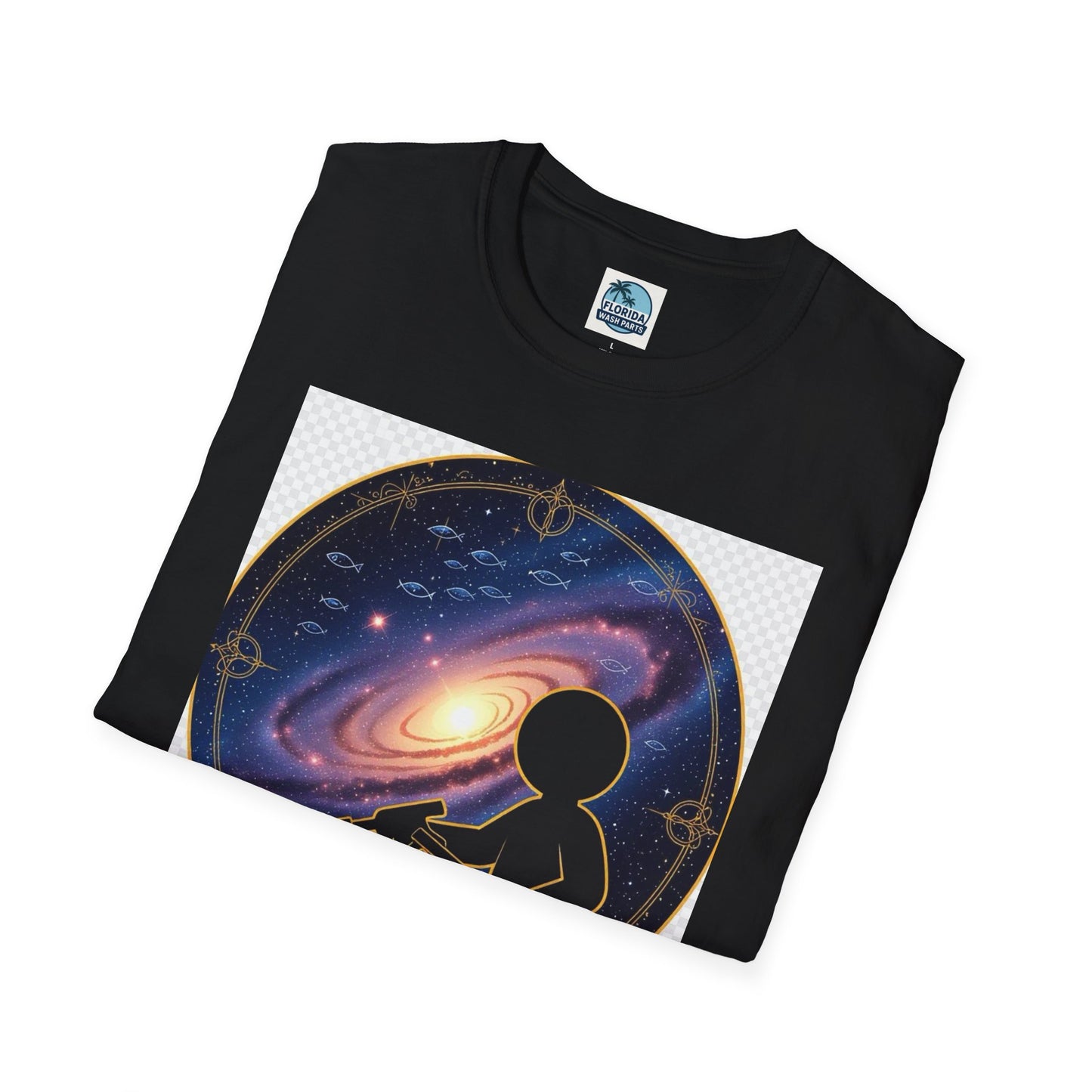 Cosmic Dreamer T-Shirt - Unisex Softstyle Tee, Graphic Tee, Space Lover Gift, Geeky Fashion, Casual Everyday Wear