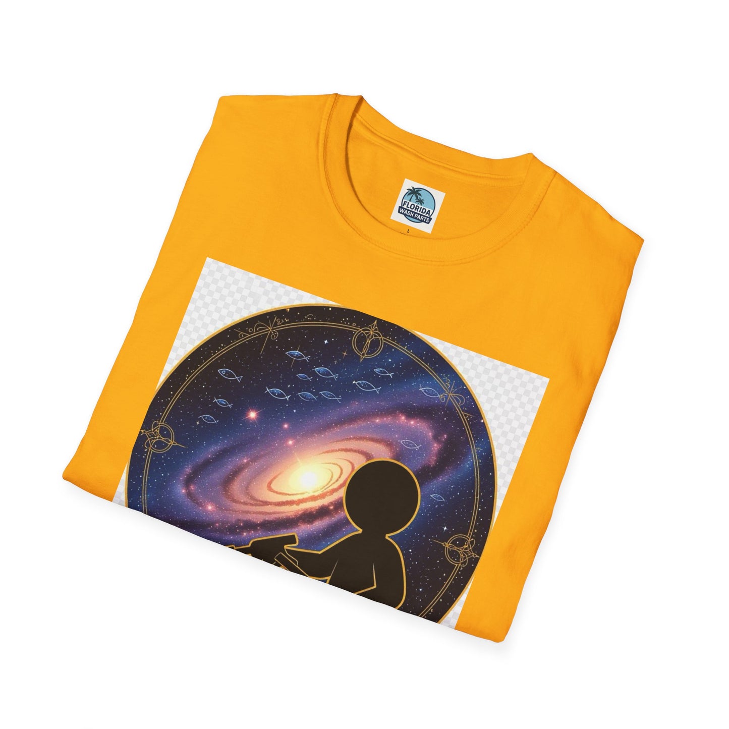 Cosmic Dreamer T-Shirt - Unisex Softstyle Tee, Graphic Tee, Space Lover Gift, Geeky Fashion, Casual Everyday Wear
