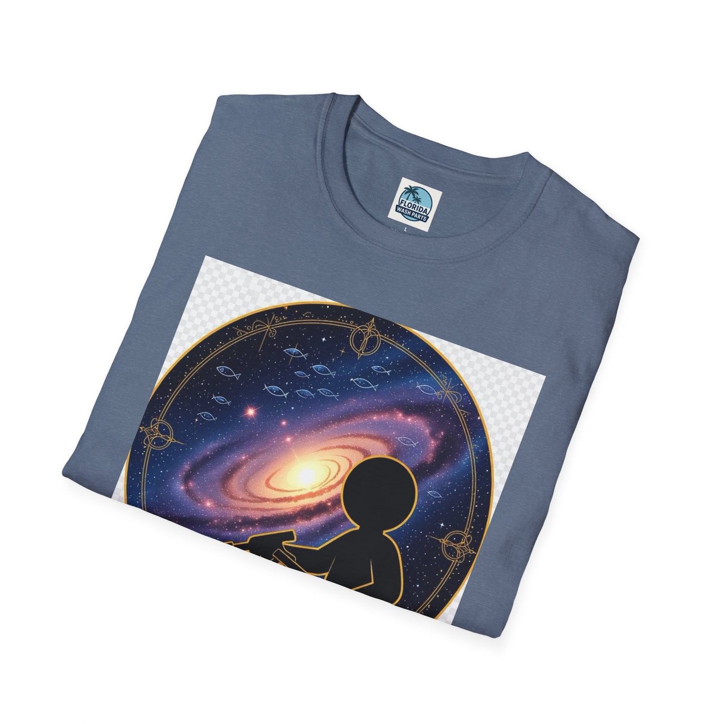 Cosmic Dreamer T-Shirt - Unisex Softstyle Tee, Graphic Tee, Space Lover Gift, Geeky Fashion, Casual Everyday Wear