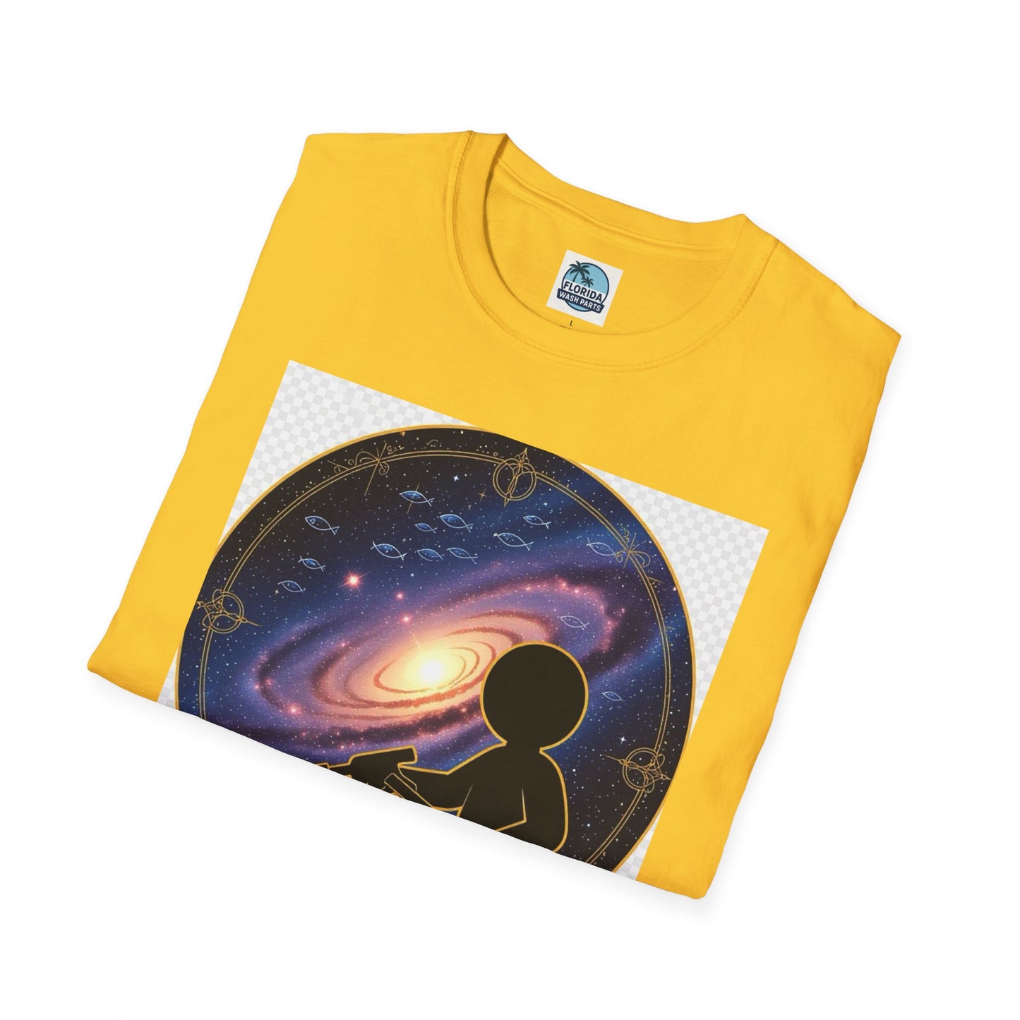 Cosmic Dreamer T-Shirt - Unisex Softstyle Tee, Graphic Tee, Space Lover Gift, Geeky Fashion, Casual Everyday Wear