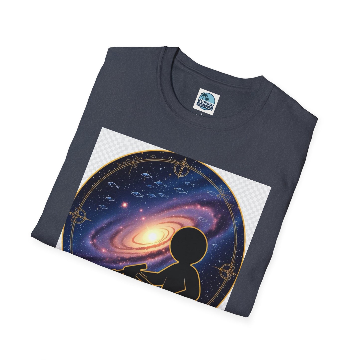 Cosmic Dreamer T-Shirt - Unisex Softstyle Tee, Graphic Tee, Space Lover Gift, Geeky Fashion, Casual Everyday Wear