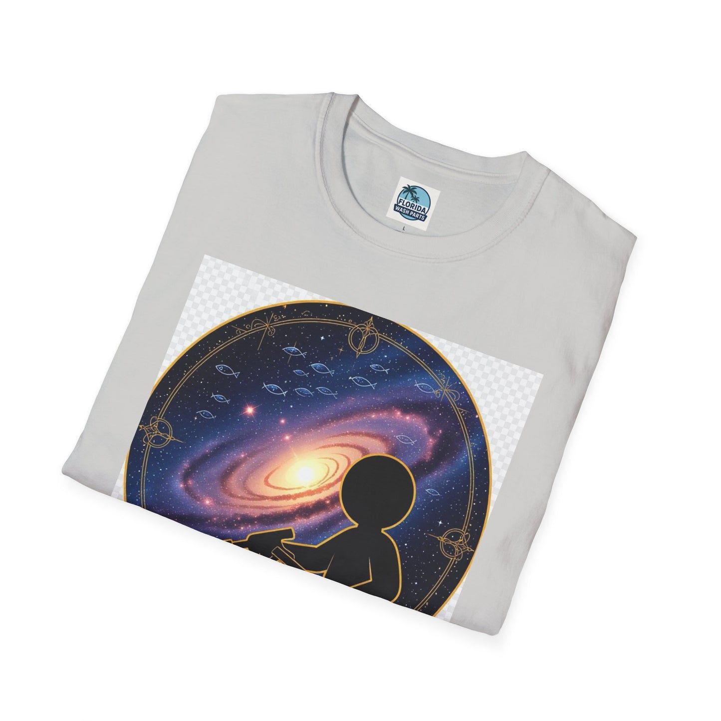 Cosmic Dreamer T-Shirt - Unisex Softstyle Tee, Graphic Tee, Space Lover Gift, Geeky Fashion, Casual Everyday Wear