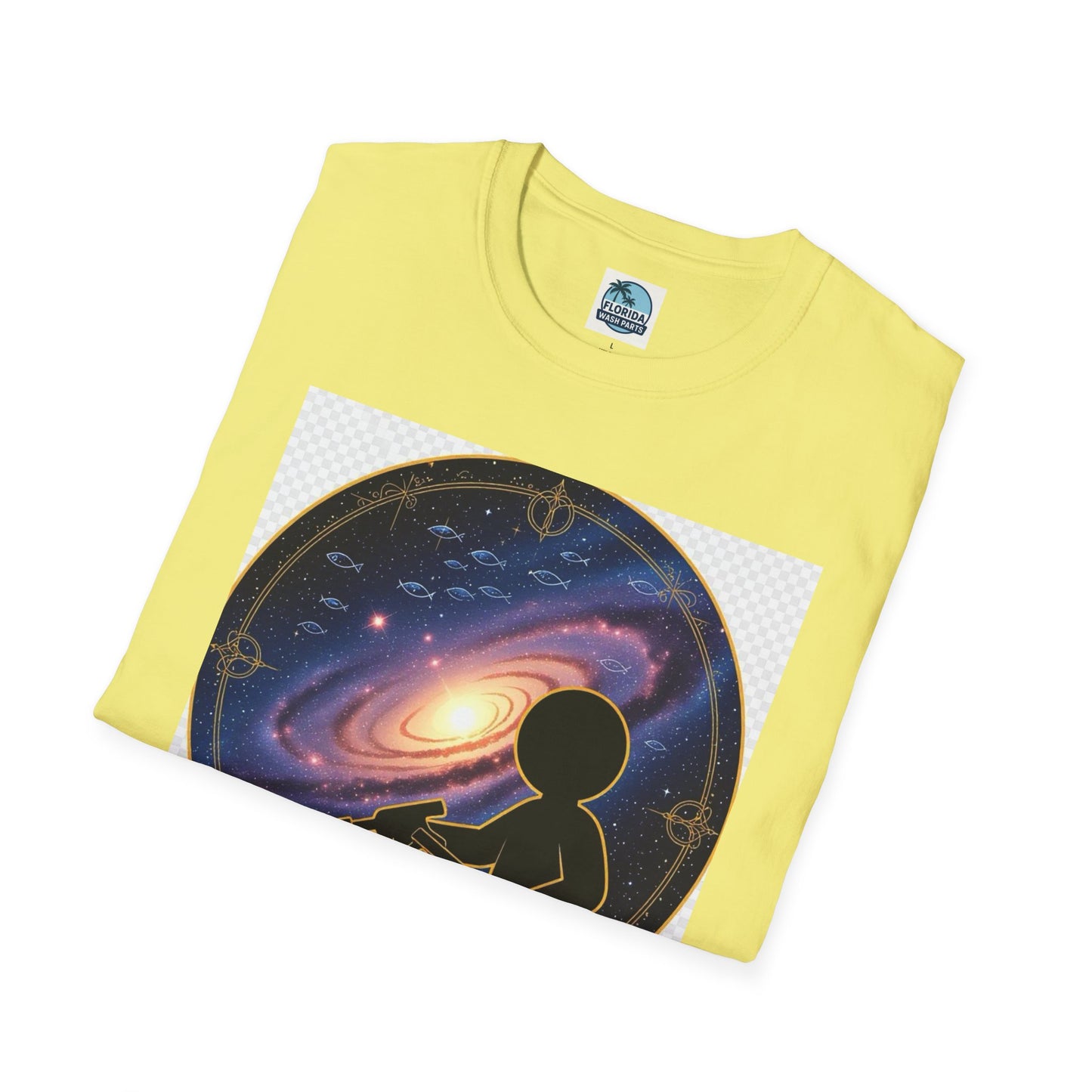 Cosmic Dreamer T-Shirt - Unisex Softstyle Tee, Graphic Tee, Space Lover Gift, Geeky Fashion, Casual Everyday Wear