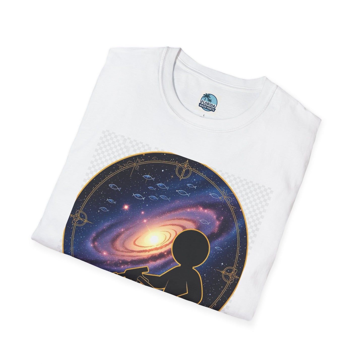 Cosmic Dreamer T-Shirt - Unisex Softstyle Tee, Graphic Tee, Space Lover Gift, Geeky Fashion, Casual Everyday Wear